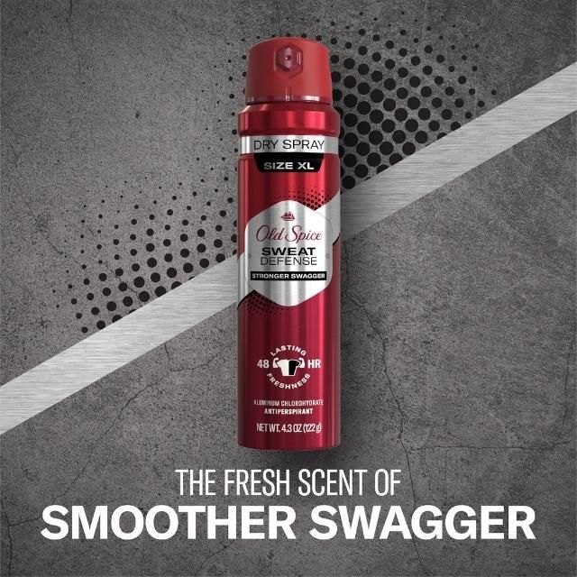 Xịt Khử Mùi Ngăn Mồ Hôi Old Spice Sweat Defense STRONGER SWAGGER 122g