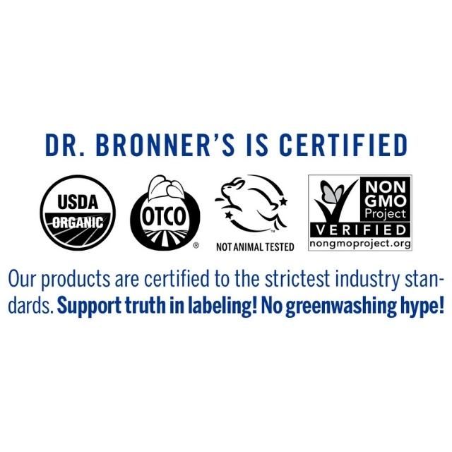 Son Dưỡng Môi Hữu Cơ Dr Bronner's Organic Lip Balm LEMON LIME 4g