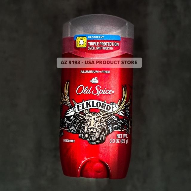Lăn Khử Mùi Nam Old Spice Aluminum Free ELKLORD - Sáp Xanh 85g