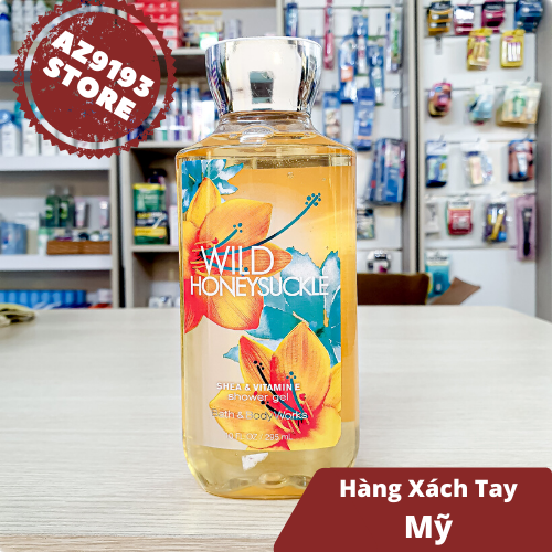 Gel Tắm Bath And Body Works Wild Honey Suckle 295ml