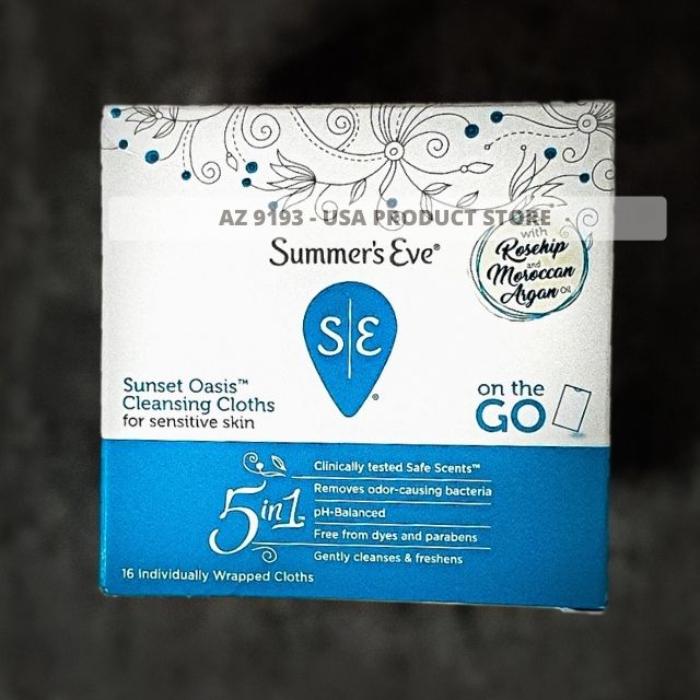 Khăn Ướt Phụ Khoa Summer's Eve SUNSET OASIS 16 miếng