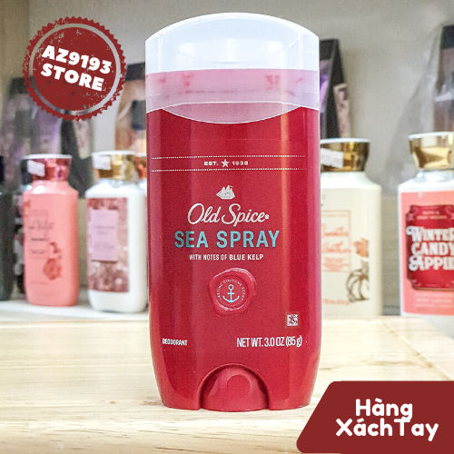 Lăn Khử Mùi Nam Old Spice Scent Technology SEA SPRAY - Sáp Xanh 85g, Hàng Mỹ