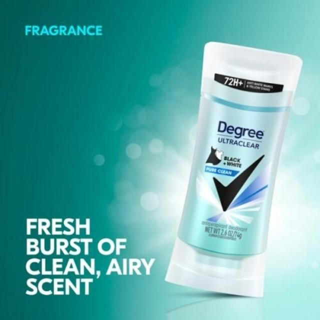 Lăn Khử Mùi Nữ Degree MotionSense PURE CLEAN - Sáp Trắng 74g