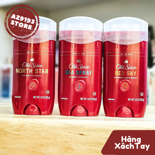 Lăn Khử Mùi Nam Old Spice Scent Technology SEA SPRAY - Sáp Xanh 85g, Hàng Mỹ