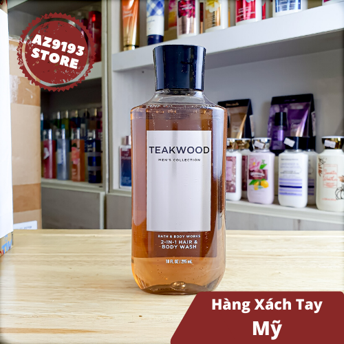 Tắm gội nam Bath And Body Works Teakwood 2in1 295ml