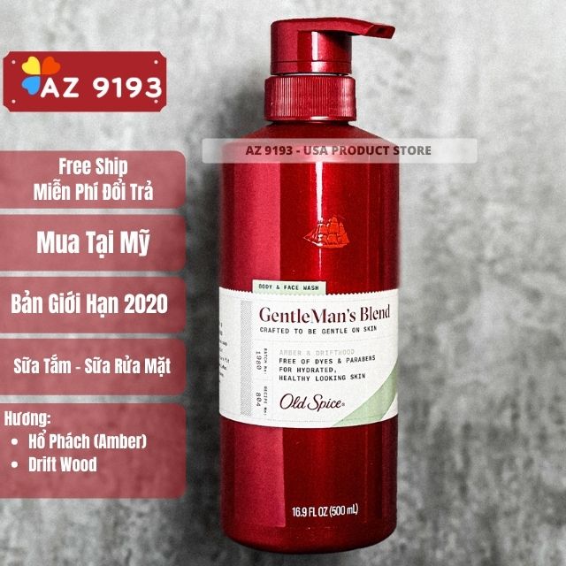 Sữa Tắm Old Spice Gentleman's Blend ALOE & WILD SAGE 500ml