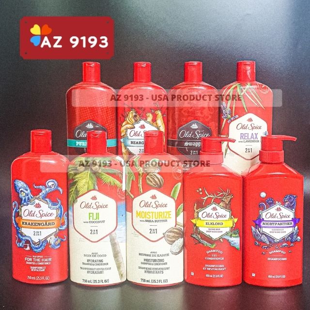 Dầu Gội Nam 2 trong 1 Old Spice KRAKENGARD 750ml (23.5 oz) - Hàng Mỹ