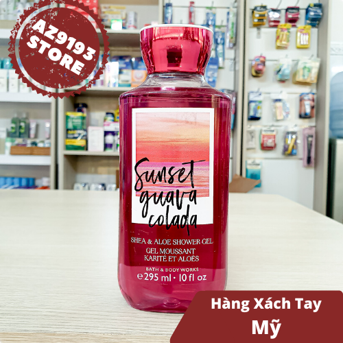 Gel Tắm Bath And Body Works Sunset Guava Colada 295ml