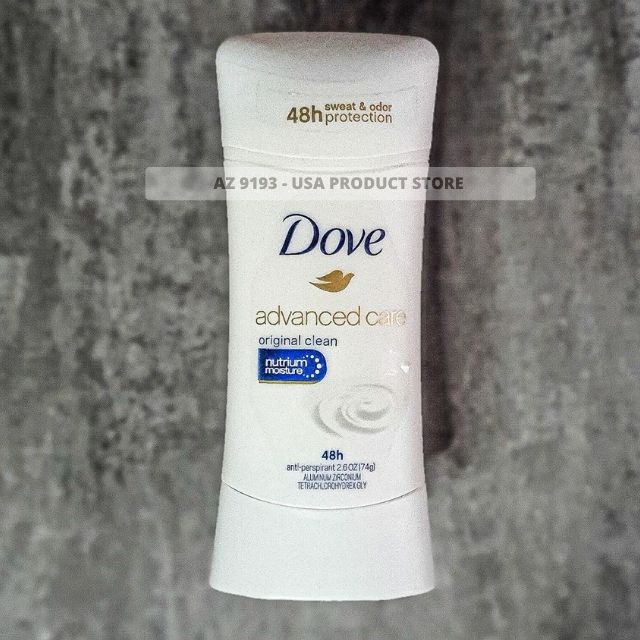 Lăn Khử Mùi Dove Advanced Care ORIGINAL CLEAN - Sáp Trắng 74g