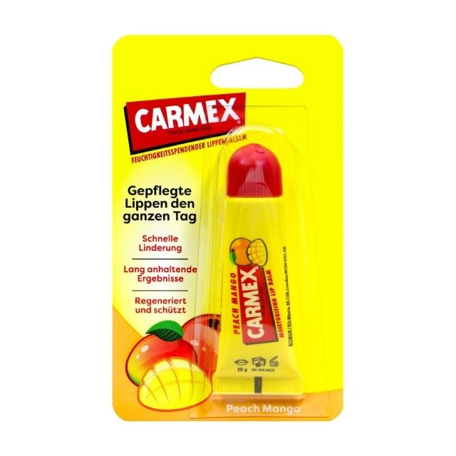 Son Dưỡng Môi CARMEX Peach and Mango 10g, tuýp lẻ có hộp - Hàng Mỹ