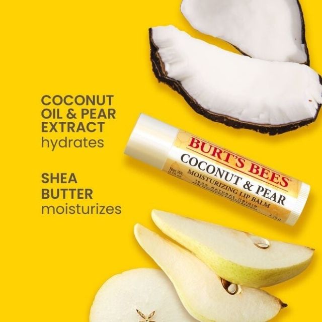 Son Dưỡng Môi BURT'S BEES, Coconut and Pear, 4.25g, Hàng Mỹ