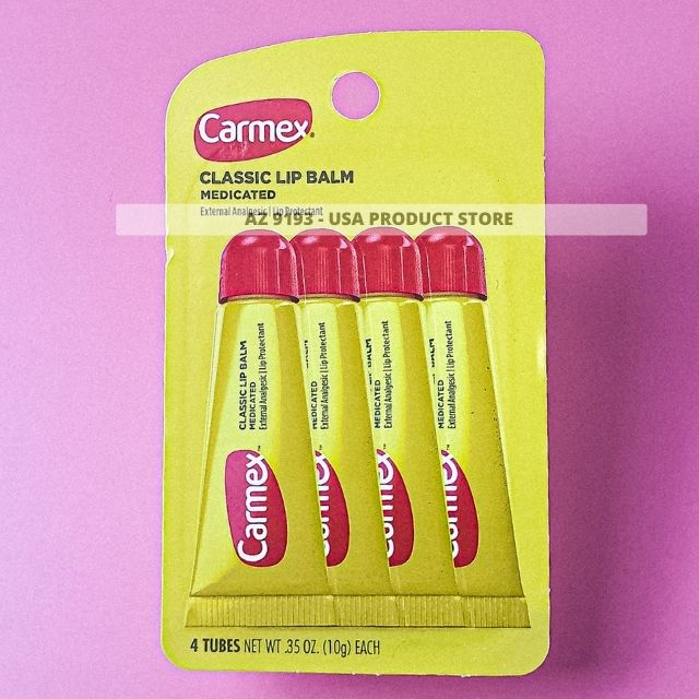 Son Dưỡng Môi Carmex MEDICATED - Bộ 4 Tuýp (10g)
