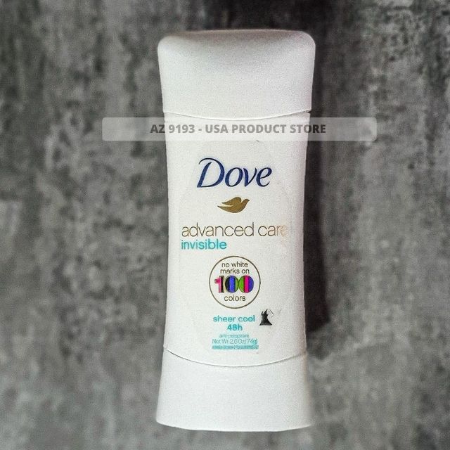 Lăn Khử Mùi Dove Advanced Care SHEER COOL - Sáp Trắng 74g