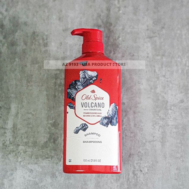 Dầu Gội Nam Old Spice VOLCANO with Charcoal 650ml (21.9 oz)