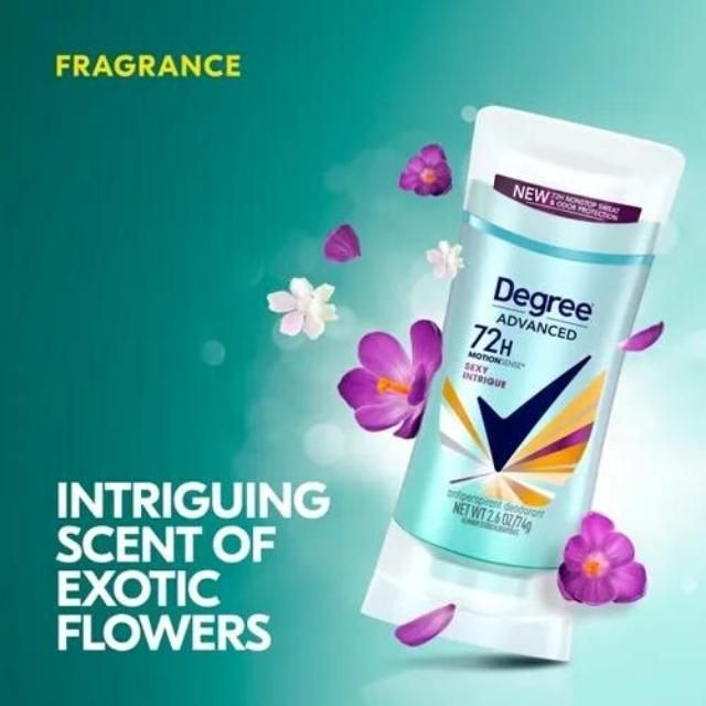 Lăn Khử Mùi Nữ Degree MotionSense SEXY INTRIGUE - Sáp Trắng 74g