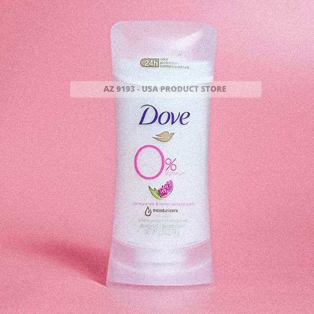 Lăn Khử Mùi Dove Aluminum Free POMEGRANATE & LEMON VERBENA - Sáp Trắng 74g