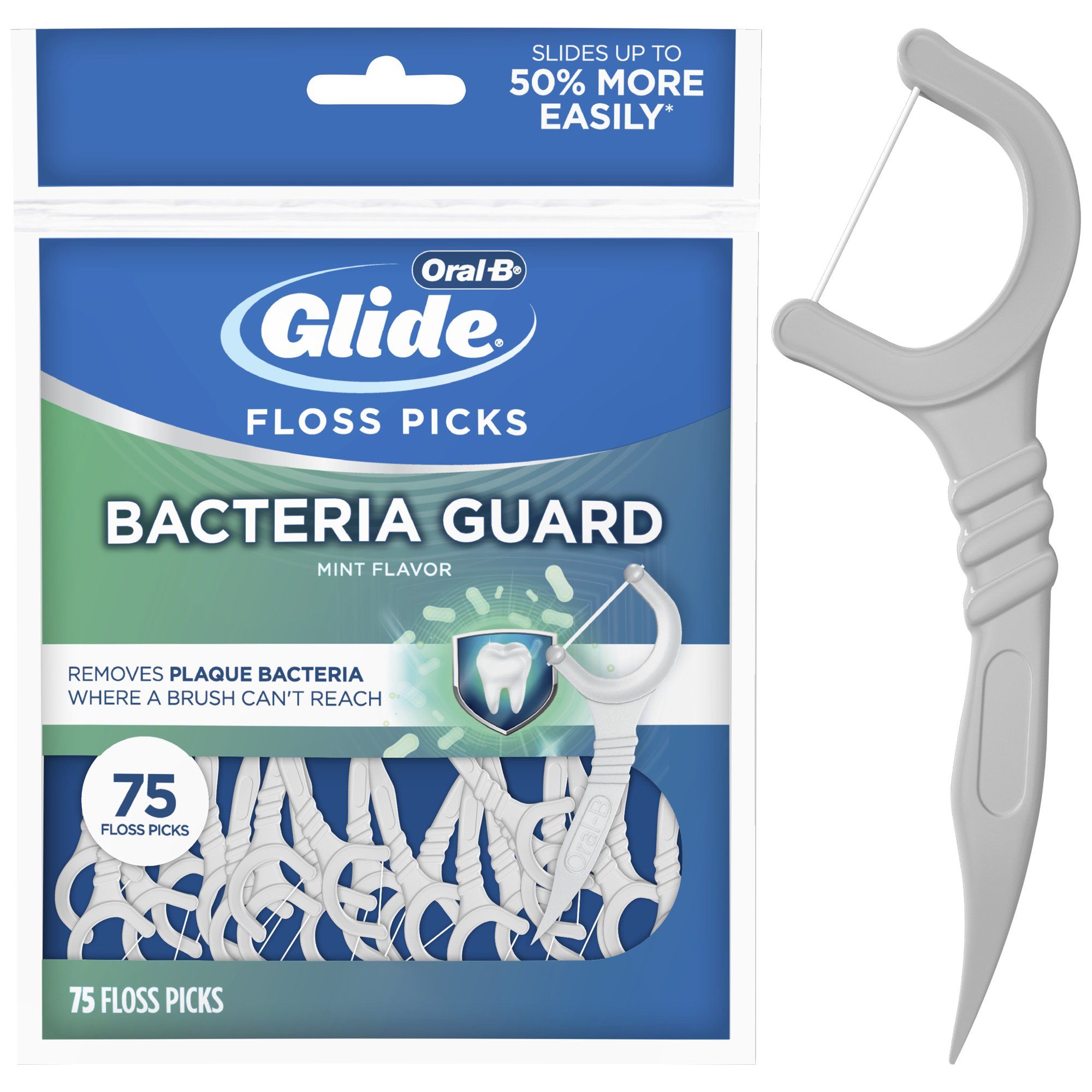 Tăm Chỉ Oral B Glide BACTERIA GUARD 75 tăm - Hàng Xách Tay Mỹ