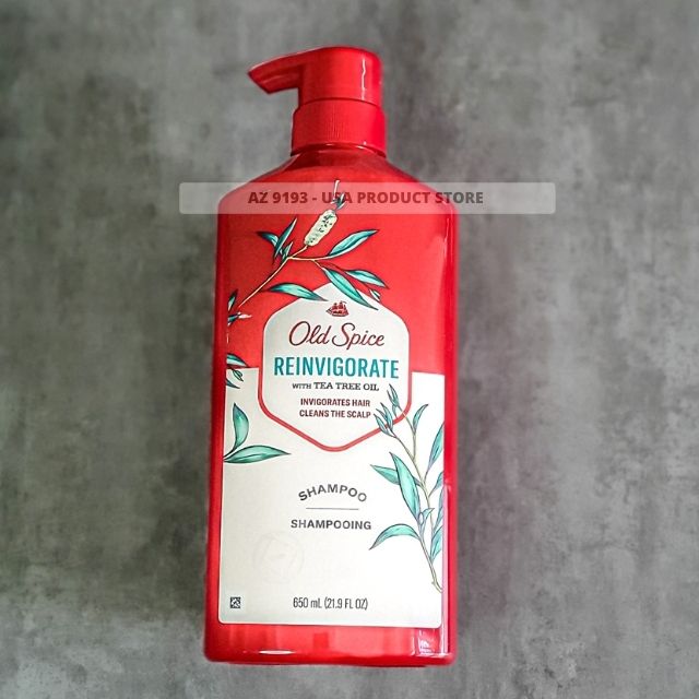 Dầu Gội Nam Old Spice REINVIGORATE with Tea Tree Oil 650ml (21.9 oz)