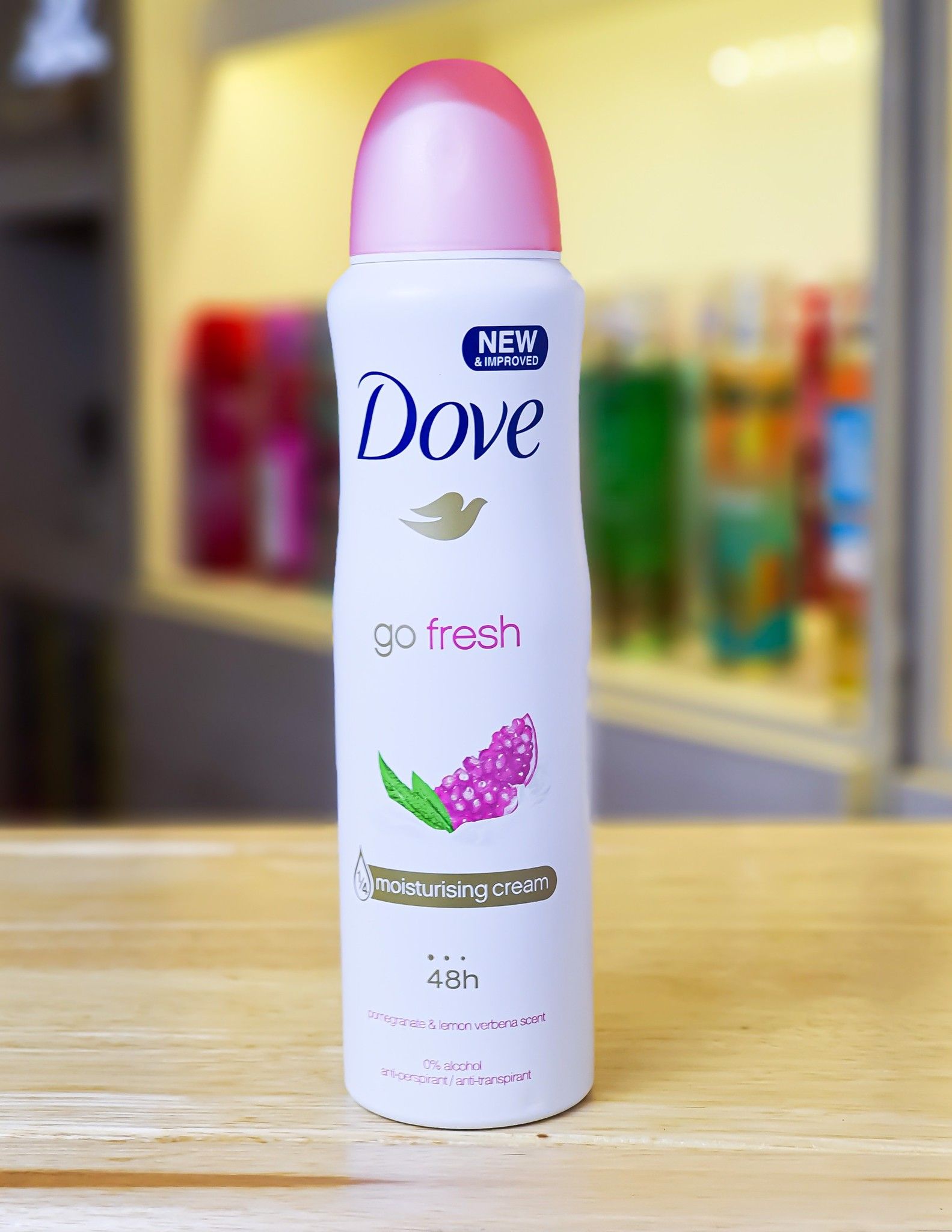 Xịt Khử Mùi Dove Go Fresh POMEGRANATE & LEMON VERBENA 150ml