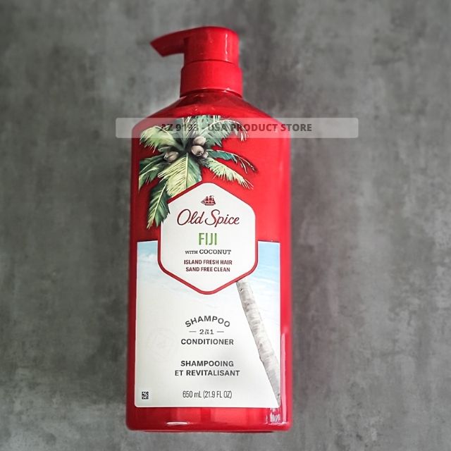 Dầu Gội Nam Old Spice 2 trong 1 FIJI with Coconut 650ml (21.9 oz)