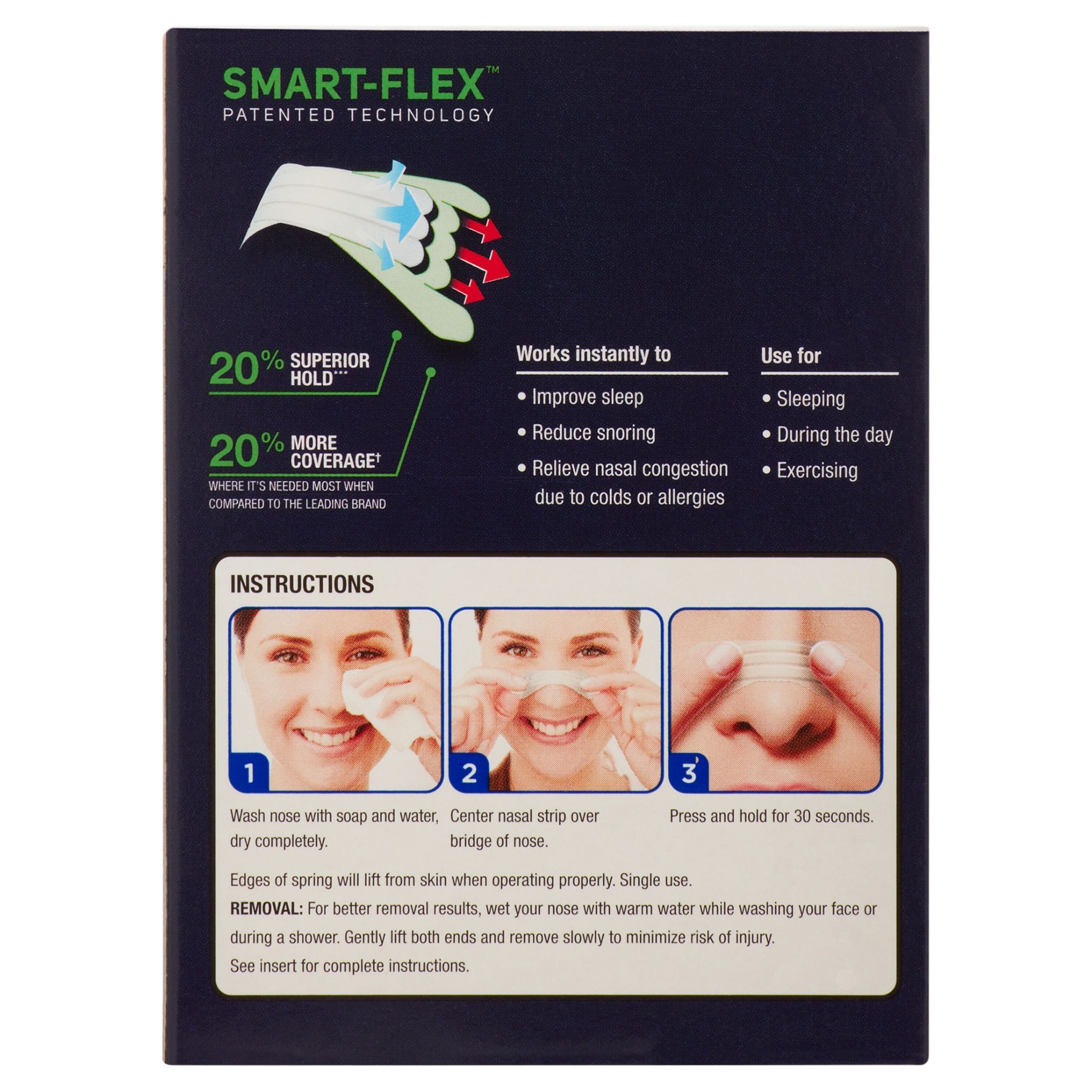 Miếng Dán Chống Ngáy Equate Nasal Strips Extra Strength Clear (26 miếng dán trong)