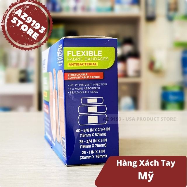Băng Cá Nhân Equate Flexible Bandages 100 miếng