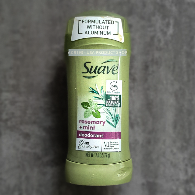 Lăn khử mùi nữ Suave ROSEMARY and MINT - Sáp trong 74g