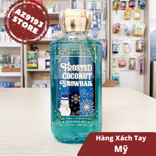 Gel Tắm Bath And Body Works Frosted Coconut Snowball 295ml