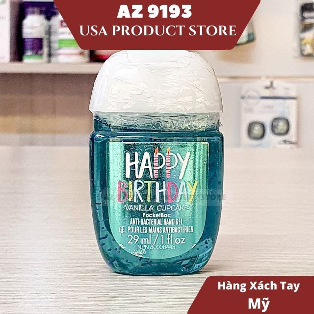 Gel Rửa Tay Khô Bath And Body Works (BBW) Happy Birthday 29ml