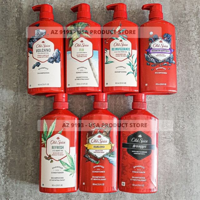 Dầu Gội Nam Old Spice REINVIGORATE with Tea Tree Oil 650ml (21.9 oz)