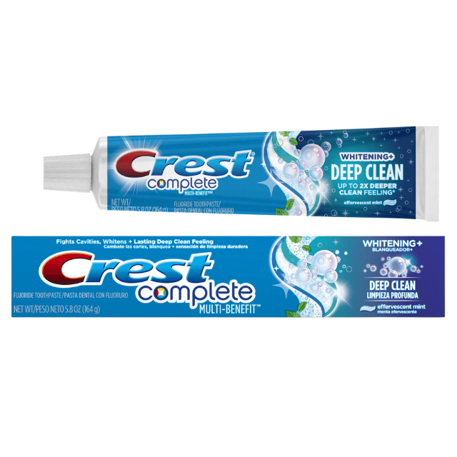 Kem Đánh Răng CREST COMPLETE DEEP CLEAN 153g - Hàng Mỹ