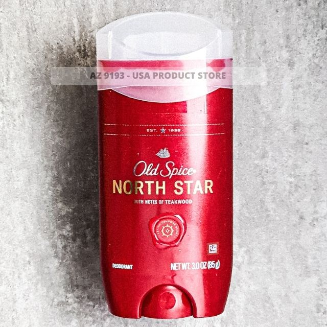 Lăn Khử Mùi Nam Old Spice Scent Technology NORTH STAR - Sáp Xanh 85g, Hàng Mỹ