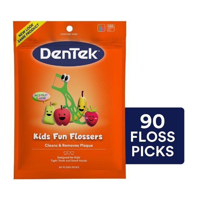 Tăm Chỉ Nha Khoa Cho Bé Dentek Kids Fun Flossers 90 tăm - Hàng Mỹ