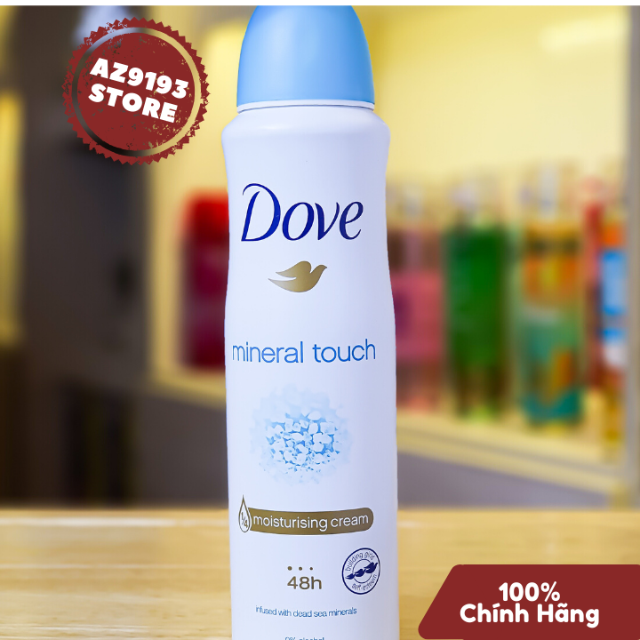 Xịt Khử Mùi Dove MINERAL TOUCH 150ml