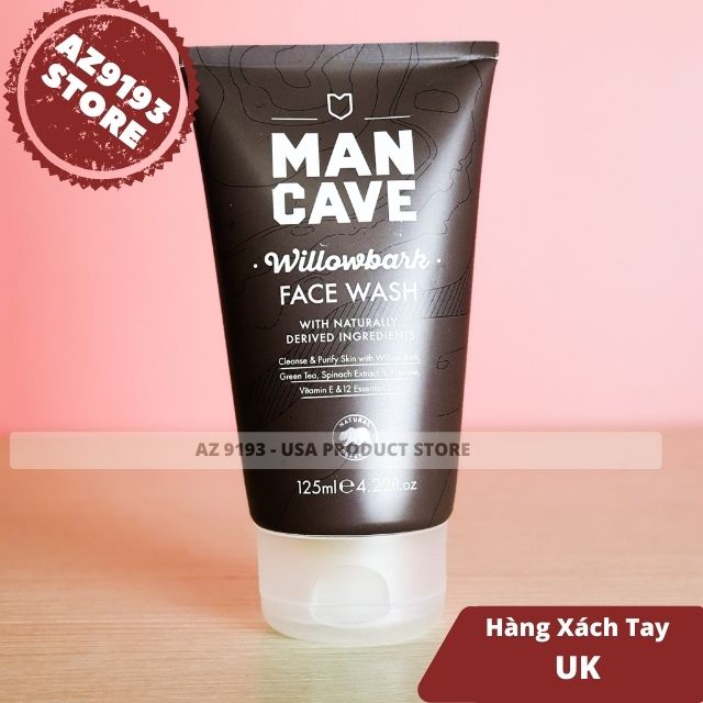 Sữa Rửa Mặt ManCave Willowbark Face Wash (Dành Cho Da Thường) 125ML