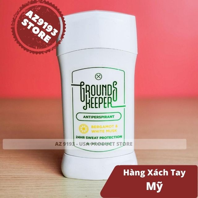 Lăn Khử Mùi Grounds Keeper Bergamot And White Musk 76g (sáp Trắng)