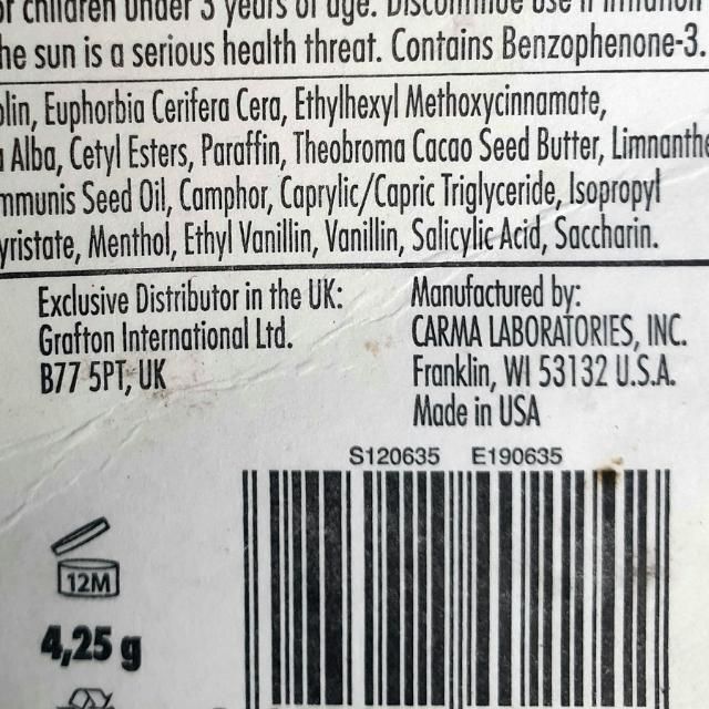 Son Dưỡng Môi Carmex, Premium Stick, Vanilla 4.25g