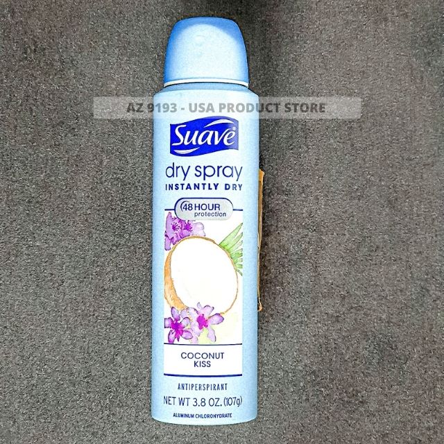 Xịt Khử Mùi Nữ Suave COCONUT KISS 107g - Hàng Mỹ