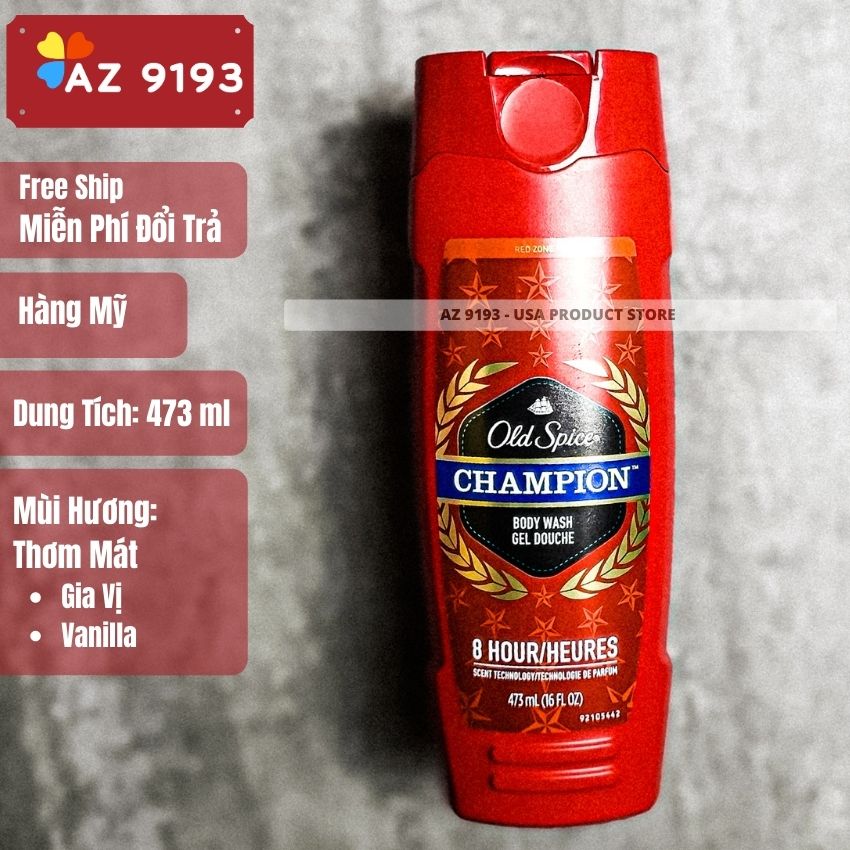 Tắm Old Spice Champion 473ml - Hàng Mỹ