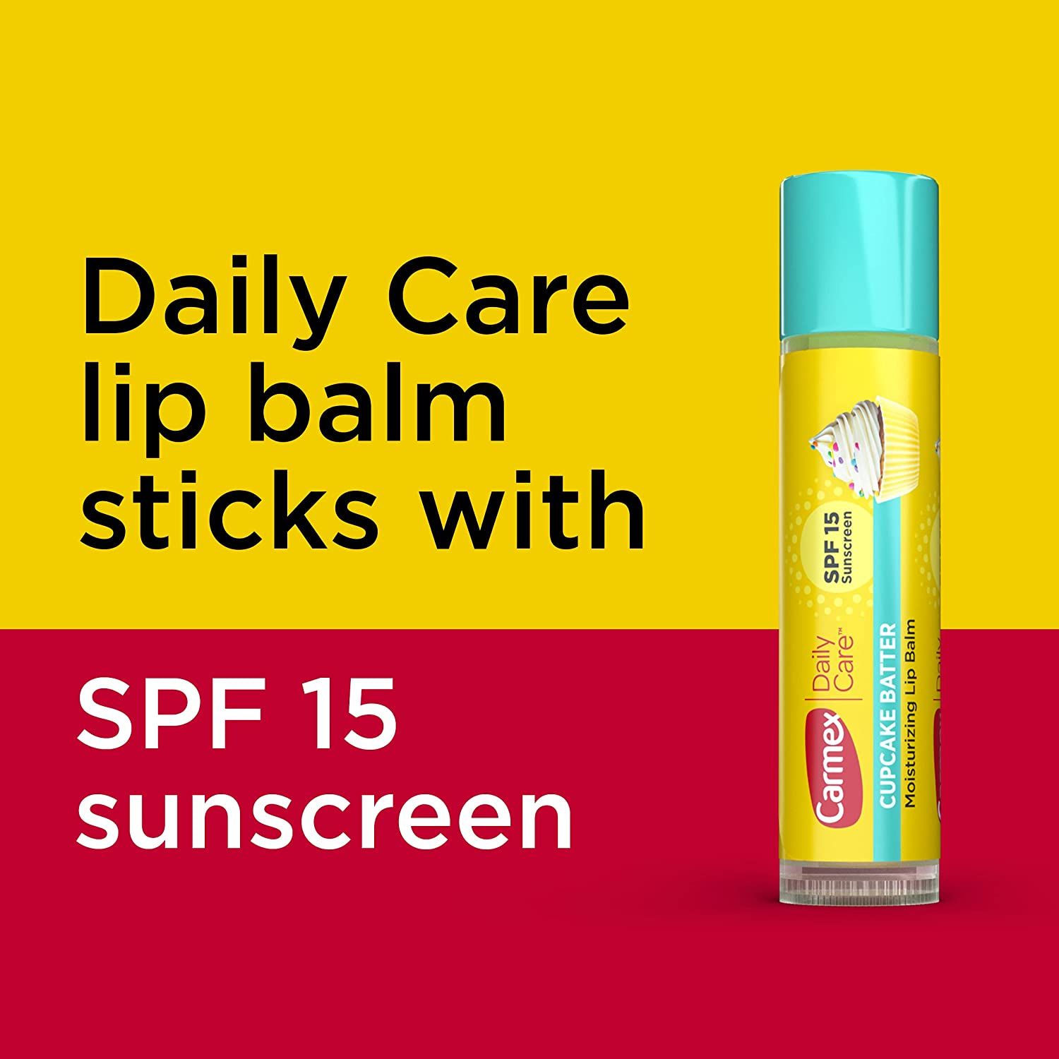 Son Dưỡng Môi Carmex, Cupcake Batter, 10g, SPF 15