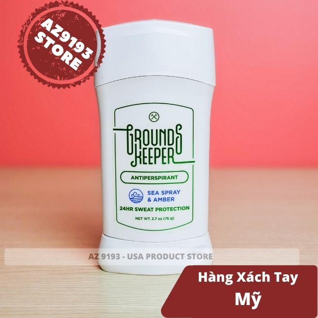 Lăn Khử Mùi Grounds Keeper Sea Spray Amber Antiperspirant 76G (Sáp Trắng)
