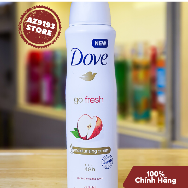 Xịt Khử Mùi Dove Go Fresh APPLE & WHITE TEA 150ml