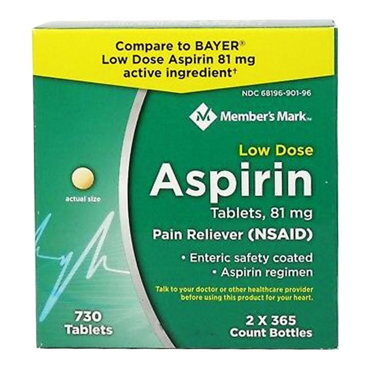 Thuốc Aspirin Member's Mark 2x365 Viên
