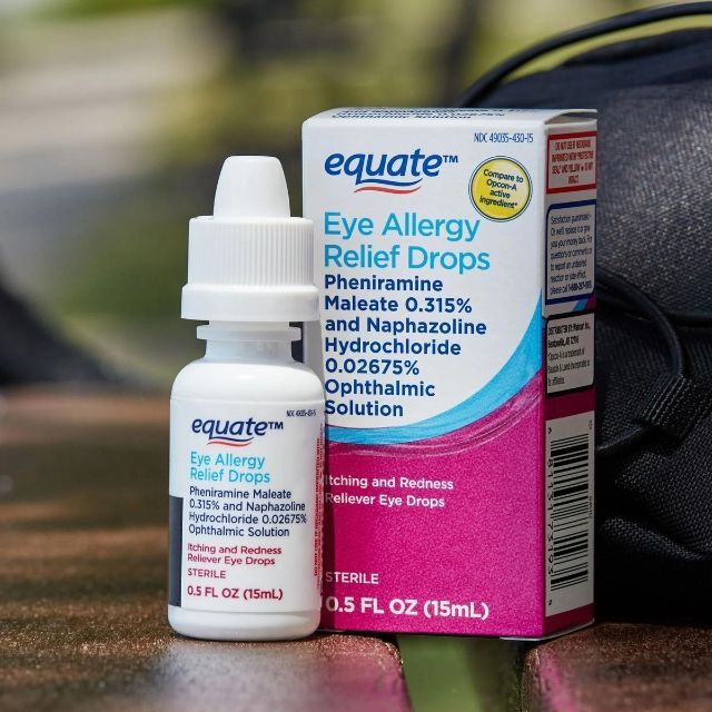 Nước Nhỏ Mắt EQUATE Eye Allergy Relief Drops, 15ml, Hàng Nội Địa Mỹ