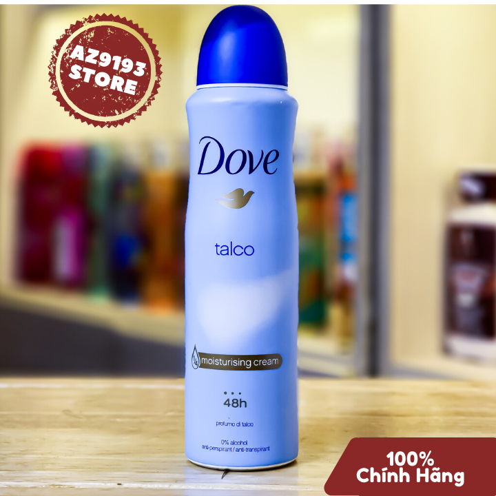 Xịt Khử Mùi Dove TALCO 150ml
