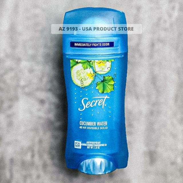 Lăn Khử Mùi Nữ Secret CUCUMBER WATER 74g, Dạng Sáp - Hàng Xách Tay Mỹ