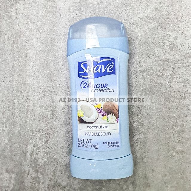 Lăn Khử Mùi Nữ Suave COCONUT KISS - Sáp Trắng 74g