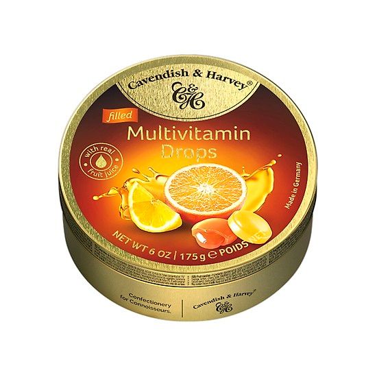 Kẹo Cavendish and Harvey MULTIVITAMIN DROPS 200g - Hàng Đức