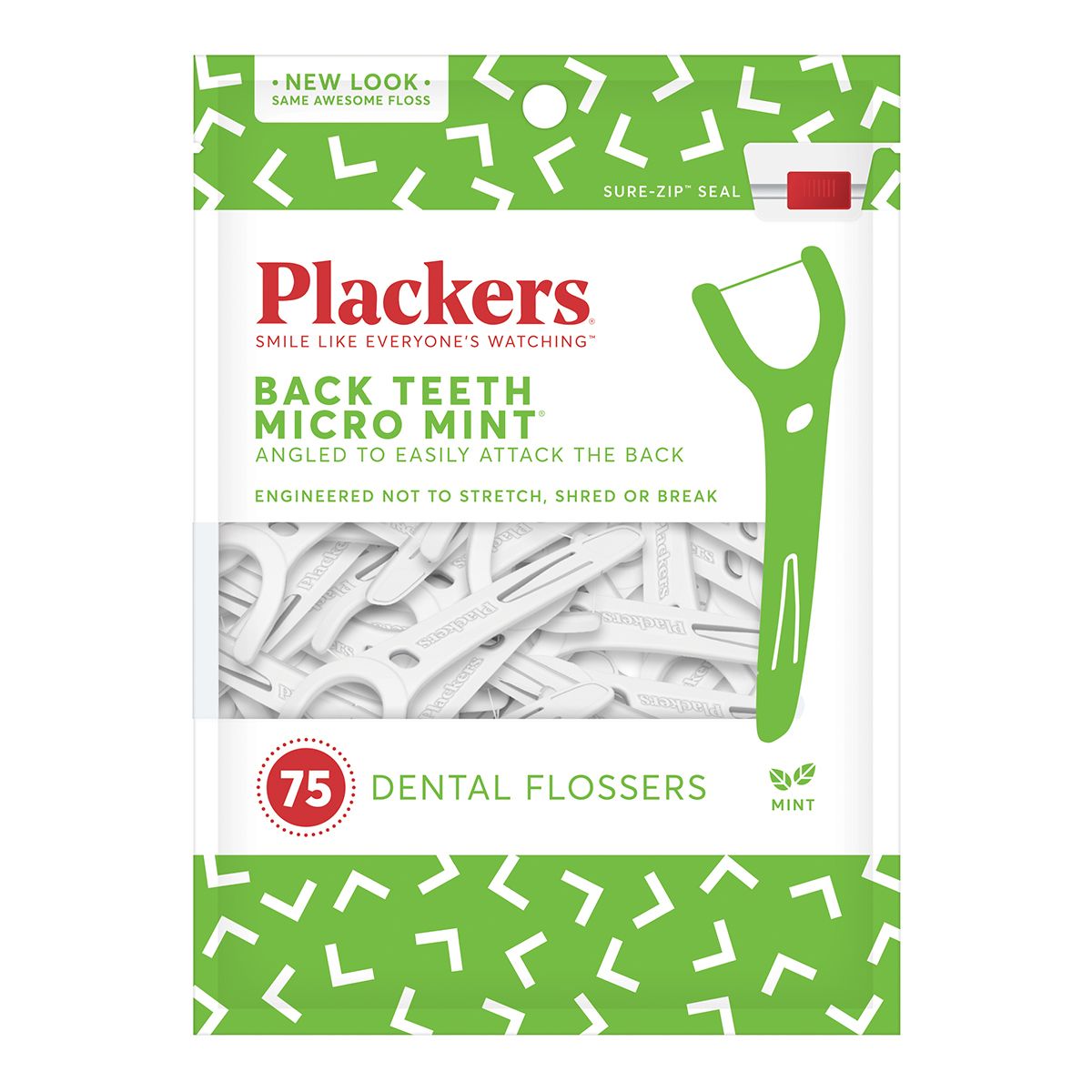 Tăm Chỉ Nha Khoa PLACKER - Vị Bạc Hà (75 Cây)