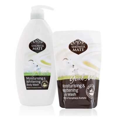 Tắm Bộ Shower Mate Goat Milk Moisturising & Whitening 950ml+